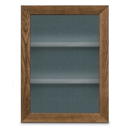 United Visual Products Outdoor Enclosed Combo Board, 42"x32", Black Frame/White Porc & Pumice UVCB4232ODB-WHTPORC-PUMICE